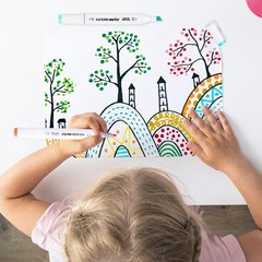 SAVZJSD 240 Colors Alcohol Markers, 2025 Upgraded Dual Tips Markers for Kids