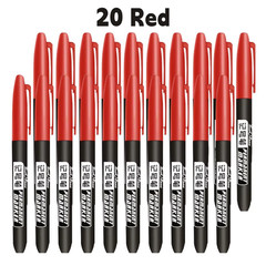 6 PCS Permanent Marker Pen Manga Drawing Markers Black Blue Red Waterproof Ink S