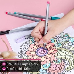 Water-Based Fine Point Fineliner Set for Art Projects and Writing