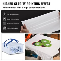 Screen Printing Kit Silk Screen Printing Frame 10x14inch 156 Count Mesh 6pcs