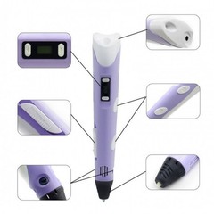 3D Printing Pen Set 3D Drawing Pen with Led Display 12 Color Filament Kid Gifts