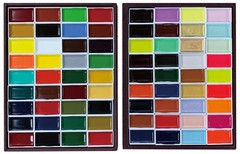 Kissho Gansai 72 Watercolor Paint Set Japanese Neon Pearl Colors High Quality