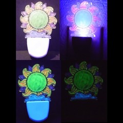 Glow in the DARK DayVisible UV Black Light Graffiti Art 1/2oz x 6 FREE UV KEY