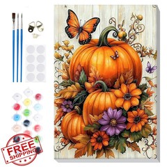 Bowetile 8x12in Halloween Pumpkin Paint Numbers