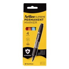 Artline Supreme Marker 1mm Unique ink Ergonomic Shape Smooth Grip Pack of 4