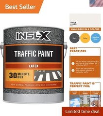 Acrylic Latex Traffic Paint, White, 1 Gallon
