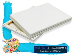 0.75″ Extra Fine Artist Stretched Canvas. Many Sizes Bulk Discounts. USA Made
