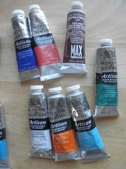 Winsor & Newton Grumbacher Oil (16) and Water Color (13) Paint Lot