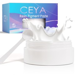White Resin Pigment Paste, 3.5oz/100g Epoxy Dye Pigment Opaque Epoxy Resin Ti…