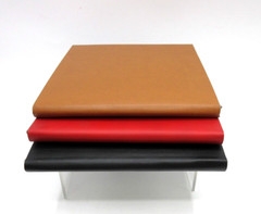 Graphic Image 6×6″ Sketchbook Leather Red Soft Cover Ivory Archival Paper