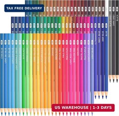 Shuttle Art 80 Colored Pencils, Colored Pencils for Adult Coloring, Soft Core Co