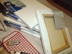 Mixed Lot of ART DRAWING DRAFTING SUPPLIES CANVASES