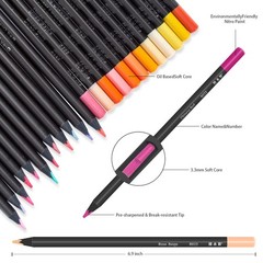 120-Color Colored Pencils Set with Mandala Coloring Sheets, Eraser, Sharpener…