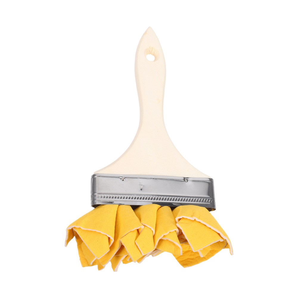 Wood Stain Tool Paddle Brush for Painting Lambskin Applicator Chalked