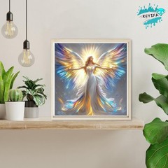KEYIFA Diamond Art Colored Angel Painting Kits for 30x30cm, Multi