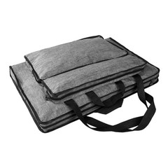 Students Water-Resistant Artist Portfolio 19.69 x 23.62 x 3.15inches, #3，Gray