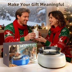Pottery Wheel for Kids and Beginners – Upgraded with 6″ Grey