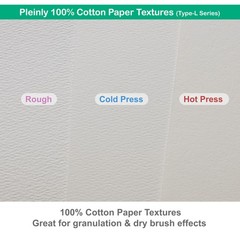 100% Cotton Watercolor Paper, 40 Loose Sheets, 14×10”, Cold Press, 300gsm (14…