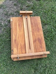 Mabef M22 Art Easel with Tray Made In Italy Oil Paintings Wood Folding Portable