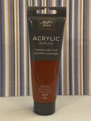 MASTERS TOUCH ACRYLIC PAINT-INTENSE COLORS-4 TUBS 4.1 FL.-7 TUBES-0.74 FL.OZ NEW
