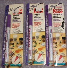 3 PC DECO PURPLE OPAQUE WEATHERPROOF COVERS ANY SURFACE NEW SEALED
