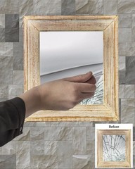 Flexible Mirror Sheets 6″ X 9″ Non Glass Cutable Craft Plastic 3 Sheets