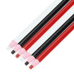 6PCS Peel-Off Grease Pencils Color China Markers White & Black & Red
