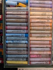 Vtg Talens Rembrandt Artist Soft Pastels 300C90P 90 Piece Mostly Complete