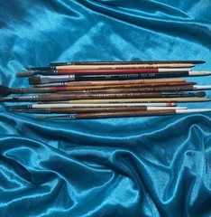 Vintage MARXBRUSH Pure Red Sable & The Coronation Paint Brushes W Germany Lot 12