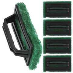 5Pcs Abrasive Scrub Pad With Grip Handle Silkscreen Printing Mesh
