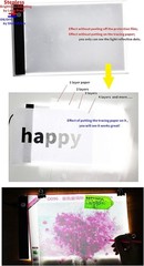 LED Tracing Light Box Ultra-Thin Portable Dimmable Art Sketching Drawing