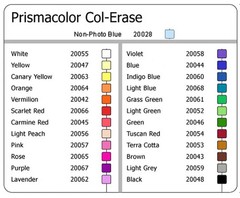 Prismacolor Col-Erase Erasable Colour Color Pencils Animation Art Drawing SINGLE
