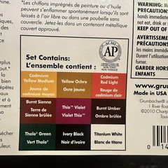 Grumbacher Oil Color Set, 0.81 Fl Oz (Pack of 10), Multicolor Artist Pack