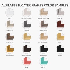 Floater Frame 10×14 for 3/4 (0.75) inch Deep Canvas Paintings/Canvas Prints/W…