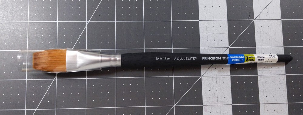 Princeton Aqua Elite Series 4850 watercolor brush – 3/4 in stroke