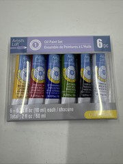 Artist’s Loft Oil Paint Set 6 Piece 0.34 fl. oz Each Total 2 Fl Oz.