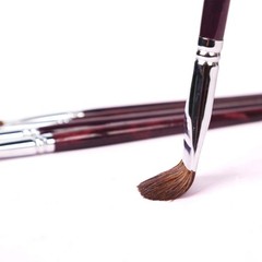 Red Sable Filbert Brushes Set 6pcs for Watercolor, Acrylic, Oil, Tempera, Gou…