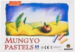 Mungyo Professional Non Toxic Square Chalk Soft Pastel 64 Pack Assorted Colors