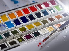 Van Gogh Watercolor Paint Set, Metal Tin, 48-Half Pan Half Pan
