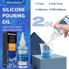 Silicone Pouring Oil Cell Activator Pure 2 Fl Oz (Pack of 1), Clear