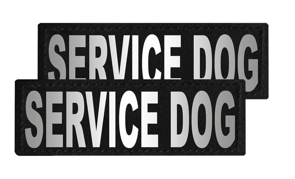 Removable Patches (2 Per Pack) – 1 x 2.75″ SERVICE DOG