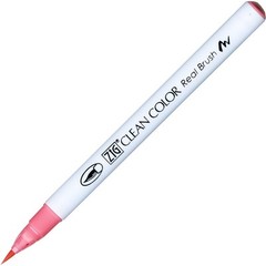 Kuretake ZIG Clean Color Real Brush Pens, 6 Colors with Flexible Brush Tips,