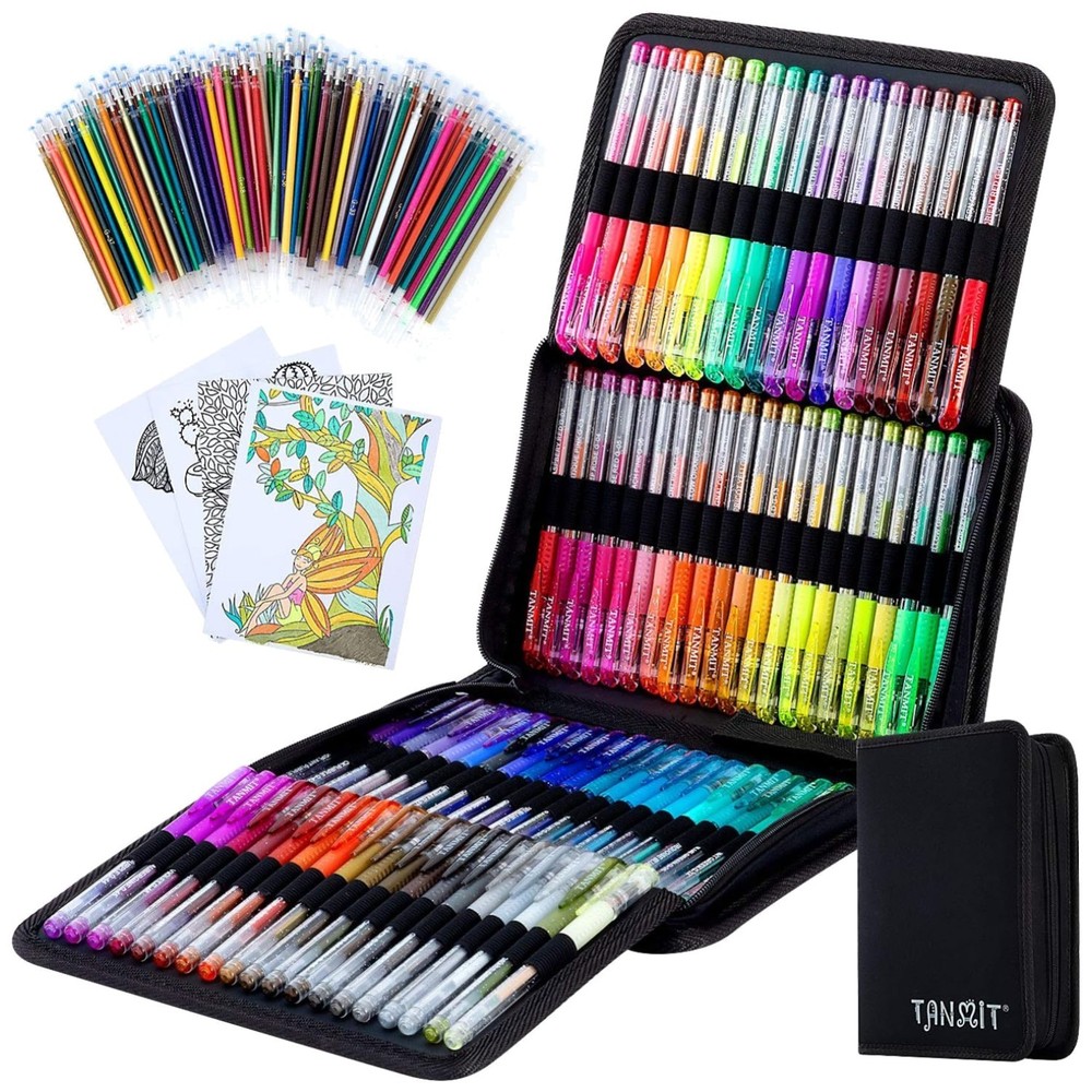 Super Value 160 Gel Pens Pack with 80 Refills – Coloring Kit