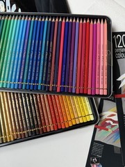 Caran d’Aache Pablo Permanent Colour Pencils Tin of 80 Coloured Pencil Open Box
