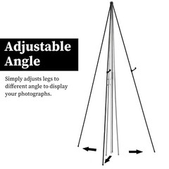 2Pcs 61in Easel Stand Display Frame Portable Tripod Easel Alloy Drawing Stand