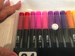 Dual Tip Brush Pens, 24 Colors Art Markers with Fine & Brush Tip
