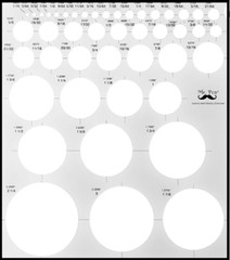 French Curve and Template Ruler Set(6 Pc), Stencils, Clear Drawing Template*