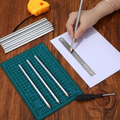 24 Pack Silver Streak Welders Metallic Marking Pencil For Construction Welding