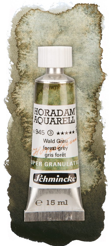 Horadam Aquarell Watercolor Paint Forest Grey 15ml Tube Super Granulation