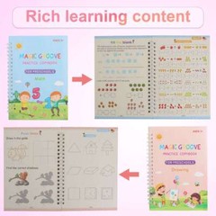 Magic Practice Copybook Number Book Reusable Pen Set Handwriting Gift For Kids